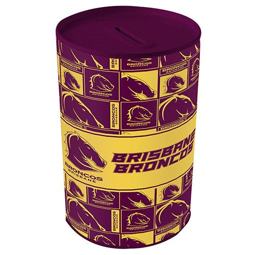 Broncos Tin Money Box
