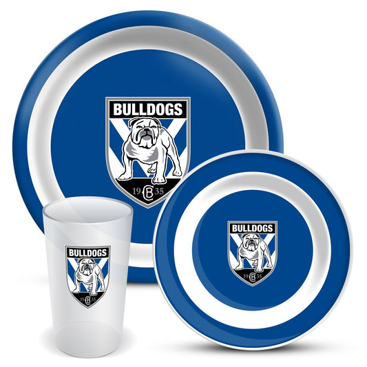 Bulldogs 3 Piece Dinner Set