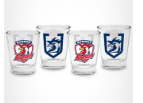 ROOSTERS SHOT GLASS 4 PACK