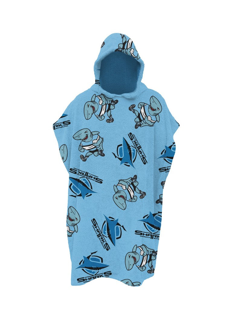 Sharks Hooded Beach Towel
